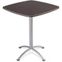 Iceberg iLand 42 inch;H Square Bistro Table - Square Top - 36 inch; Table Top Length x 36 inch; Table Top Width x 1.13 inch; Table Top Thickness - 42 inch; Height - Assembly Required - Gray, Laminated, Silver - Particleboard