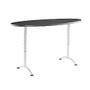 Iceberg IndestrucTable TOO Adjustable Height Utility Table, 72 inch; x 36 inch;, Oval, Graphite
