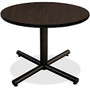 Lorell Hospitality Espresso Laminate Round Tabletop - Round Top - 1 inch; Table Top Thickness x 36 inch; Table Top Diameter - Assembly Required - Espresso, High Pressure Laminate (HPL) - Particleboard