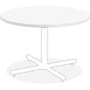 Lorell Hospitality White Laminate Round Tabletop - Round Top - 1.25 inch; Table Top Thickness x 36 inch; Table Top Diameter - Assembly Required