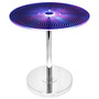 Lumisource Spyra Color-Changing Side Table, 20 1/2 inch;H x 1 inch;W x 20 inch;D, Clear