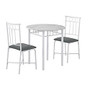 Monarch Specialties 3-Piece Bistro Dining Set, White