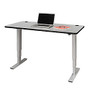 Safco; Electric Height-Adjustable Table Top, Rectangular, 1 inch;H x 60 inch;W x 24 inch;D, Gray