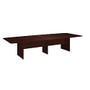 Bush Business Furniture Conference Table Kit, Boat-Shaped, Wood Base, 120 inch;D x 48 inch;W, Harvest Cherry
