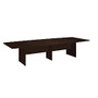 Bush Business Furniture Conference Table Kit, Boat-Shaped, Wood Base, 120 inch;D x 48 inch;W, Mocha Cherry, Standard Delivery