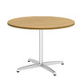 Bush Business Furniture Conference Table Kit, Round, Metal X Base, 42 inch;W, Modern Cherry, Premium Installation