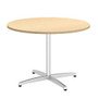 Bush Business Furniture Conference Table Kit, Round, Metal X Base, 42 inch;W, Natural Maple, Premium Installation