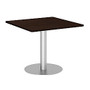 Bush Business Furniture Conference Table Kit, Square, Metal Disc Base, 36 inch;W, Mocha Cherry, Premium Installation
