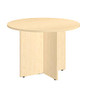 Bush Business Furniture Conference Table, Round, 42 inch;W, Natural Maple