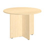 Bush Business Furniture Conference Table, Square, 42 inch;W, Natural Maple