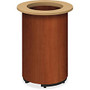 HON Cylinder Base Round Tabletop Table - Cylindrical Base - Cognac, High Pressure Laminate (HPL) - Plywood