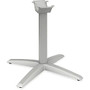 HON Preside Tables Series Aluminum X-leg Base - X-shaped Base - 28.38 inch; Height x 26.75 inch; Width x 26.75 inch; Depth - Platinum