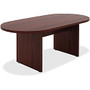 Lorell Chateau Series Mahogany 6' Oval Conference Table - 70.9 inch; x 35.4 inch; x 30 inch; Table, Top - Reeded Edge - Material: P2 Particleboard - Finish: Mahogany Laminate