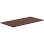 Lorell Electric Height-Adjustable Mahogany Knife Edge Tabletop - Rectangle Top - 48 inch; Table Top Width x 24 inch; Table Top Depth x 1 inch; Table Top Thickness - 1 inch; Height x 47.25 inch; Width x 23.63 inch; Depth - Assembly Required