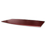 Lorell; Laminate Conference Table Top, Boat Shaped, 1 1/4 inch;H x 48 inch;W x 96 inch;D, Mahogany
