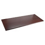 Lorell&trade; Quadro Electric Height-Adjustable Tabletop, Rectangular, 1 inch;H x 48 inch;W x 24 inch;D, Mahogany