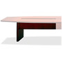Mayline Corsica Conference Tables Starter Base - 72 inch; Height - Assembly Required - Lacquer, Mahogany