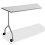 Safco Impromptu Mobile Training Table T-Leg Base - T-shaped Base - 4 Legs - 28.50 inch; Height x 5 inch; Width x 5.25 inch; Depth - Silver - Steel