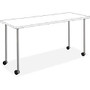 Safco Impromptu Mobile Training Tabletops - Four Leg Base - 4 Legs - 28.50 inch; Height x 5 inch; Width x 5.25 inch; Depth - Silver - Steel