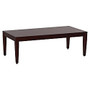 Lorell&trade; Solid-Wood Coffee Table, Rectangular, 15 3/4 inch;H x 23 5/8 inch;W x 47 1/4 inch;D, Mahogany