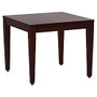 Lorell&trade; Solid-Wood Corner Table, Square, 20 inch;H x 23 5/8 inch;W x 23 5/8 inch;D, Mahogany