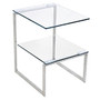 Lumisource 6G Side Table, 21 1/4 inch;H x 16 inch;W x 18 3/4 inch;D, Clear