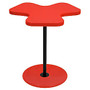 Lumisource Clover Side Table, 22 inch;H x 19 1/4 inch;W x 21 1/4 inch;D, Red/Black