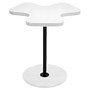 Lumisource Clover Side Table, 22 inch;H x 19 1/4 inch;W x 21 1/4 inch;D, White/Black