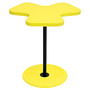 Lumisource Clover Side Table, 22 inch;H x 19 1/4 inch;W x 21 1/4 inch;D, Yellow/Black