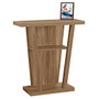 Monarch Specialties Hall Accent Table, Trapezoid, 34 inch;H x 32 inch;W x 12 inch;D, Walnut