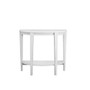 Monarch Specialties Hall Console Table, Crescent-Shaped, 32 inch;H x 36 inch;W x 12 inch;D, White