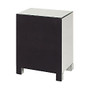 Office Star&trade; Avenue Six; Reflections 3-Drawer Mirrored Accent Table, Rectangle, 25 1/4 inch;H x 18 1/2 inch;W x 13 inch;D, Silver