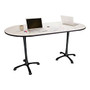 Safco; Cha-Cha&trade; Teaming Table With Dry-Erase Top, 42 inch;H x 36 inch;W x 72 inch;D, White/Black