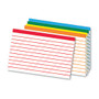 Office Wagon; Brand Color-Coded Ruled Index Cards, 4 inch; x 6 inch;, Assorted Colors, Pack Of 100