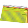 Office Wagon; Brand Spiral Bound Index Cards, 3 inch; x 5 inch;, Glow Colors, Pack Of 100