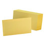 Oxford; Color Index Cards, Unruled, 3 inch; x 5 inch;, Canary, Pack Of 100