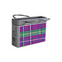 AmuseMints; Mint Candy Shopping Bag Tins, Purple Plaid, 0.68 Oz, Pack Of 24