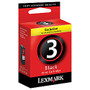 Lexmark&trade; 3 (18C1530) Black Ink Cartridge