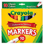 Crayola; Broad Line Markers, Assorted Classic Colors, Box Of 10