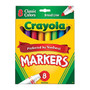 Crayola; Broad Line Markers, Assorted Classic Colors, Pack Of 8