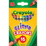 Crayola; Glitter Crayons, Assorted, Pack Of 16