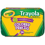 Crayola; Trayola&trade; Color Pencils And Tray, Assorted Colors, Pack Of 54