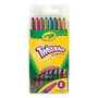 Crayola; Twistables; Crayons With Reusable Pouch, Assorted Colors, Pack Of 8