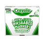 Crayola; Ultra-Clean Washable Color Markers, Fine-Line, Assorted Colors, Pack Of 200