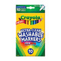 Crayola; Ultra-Clean Washable Markers, Fine Tip, Assorted Classic Colors, Box Of 10