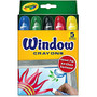 Crayola; Washable Window Crayons, Assorted Colors, Box Of 5