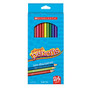 Scholastic Color Pencils, 3.3 mm, Assorted Colors, Pack Of 24