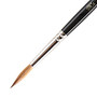 Winsor & Newton Series 7 Kolinsky Sable Pointed Round Paint Brush, Sable Hair, Black Size 6