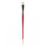 Winsor & Newton University Series Long-Handle Paint Brush 237, Size 10, Bright Bristle, Red