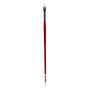 Winsor & Newton University Series Long-Handle Paint Brush 237, Size 5, Bright Bristle, Red